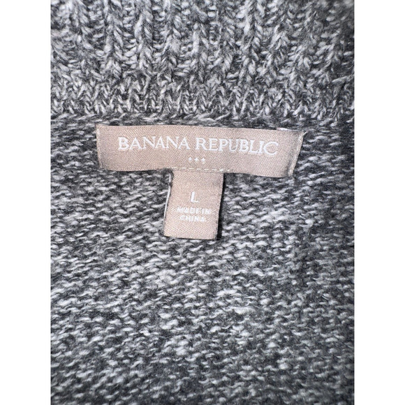 Banana Republic Gray Open Front Cardigan - Large - Picture 5 of 6